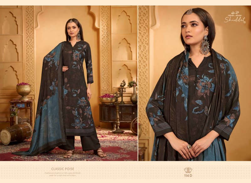 Calista 114 By Shiddat Viscose Pashmina Dress Material 